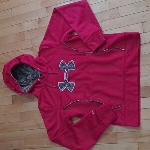 Under Armour Storm 1 Hoodie, Medium, Red/Camo